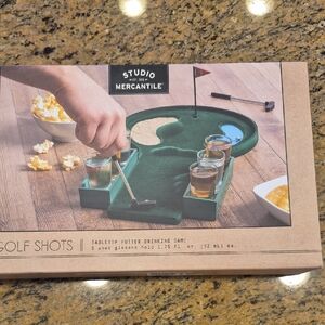 Studio Mercantile Golf Shots Drinking Game New Box Open Complete.